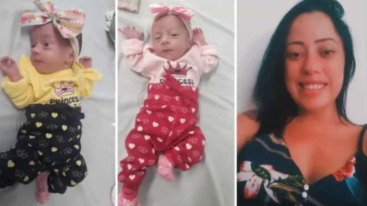 Jovem dá à luz gêmeas, contrai Covid e morre sem conhecer as filhas