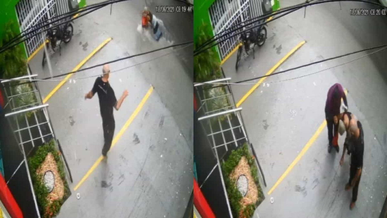 Idosa arrastada por correnteza é salva por bombeiro de folga