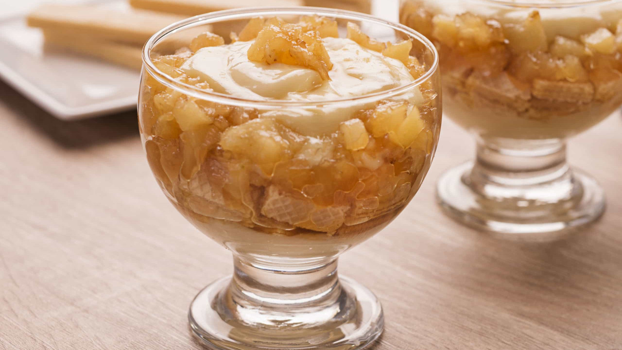 Receita: Pavê de abacaxi com Biscoito Wafer