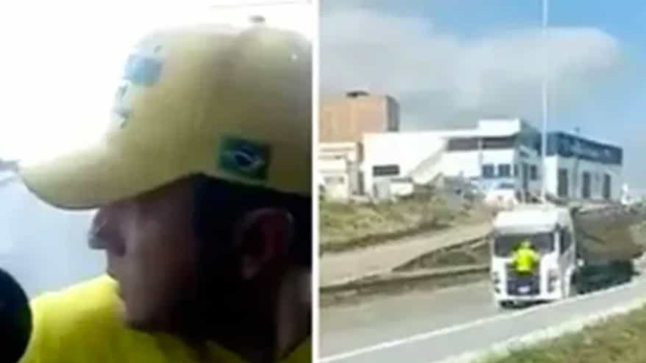 Ficar pendurado foi um ato de defesa, diz 'patriota do caminhão'
