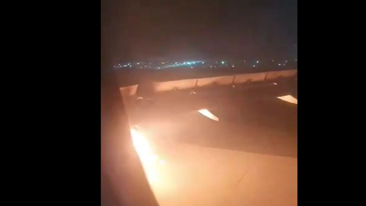 Motor de avião pega fogo e obriga pouso de emergência; vídeo