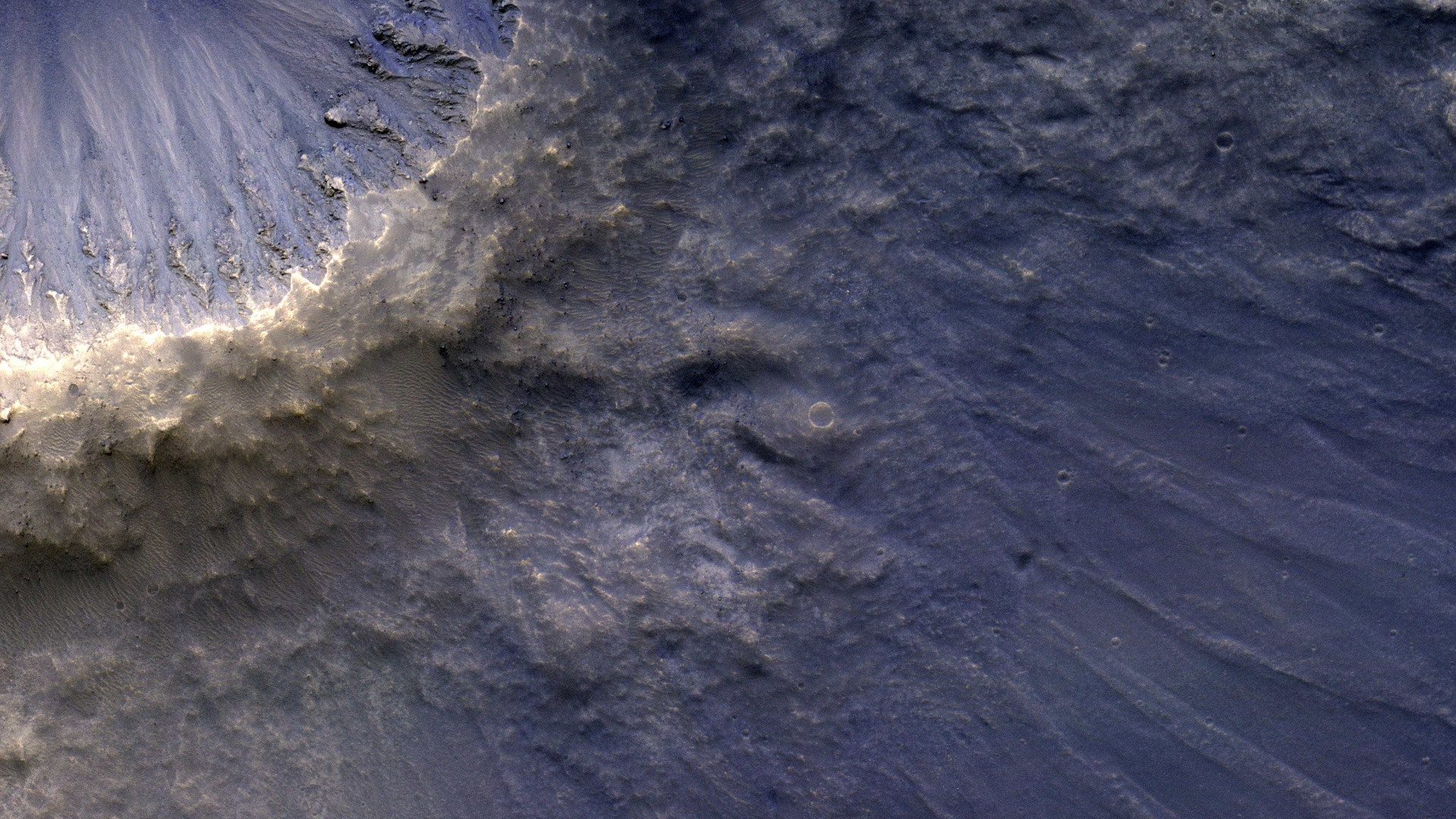 Nasa divulga imagem que mostra 
"chuva de pedras" em Marte