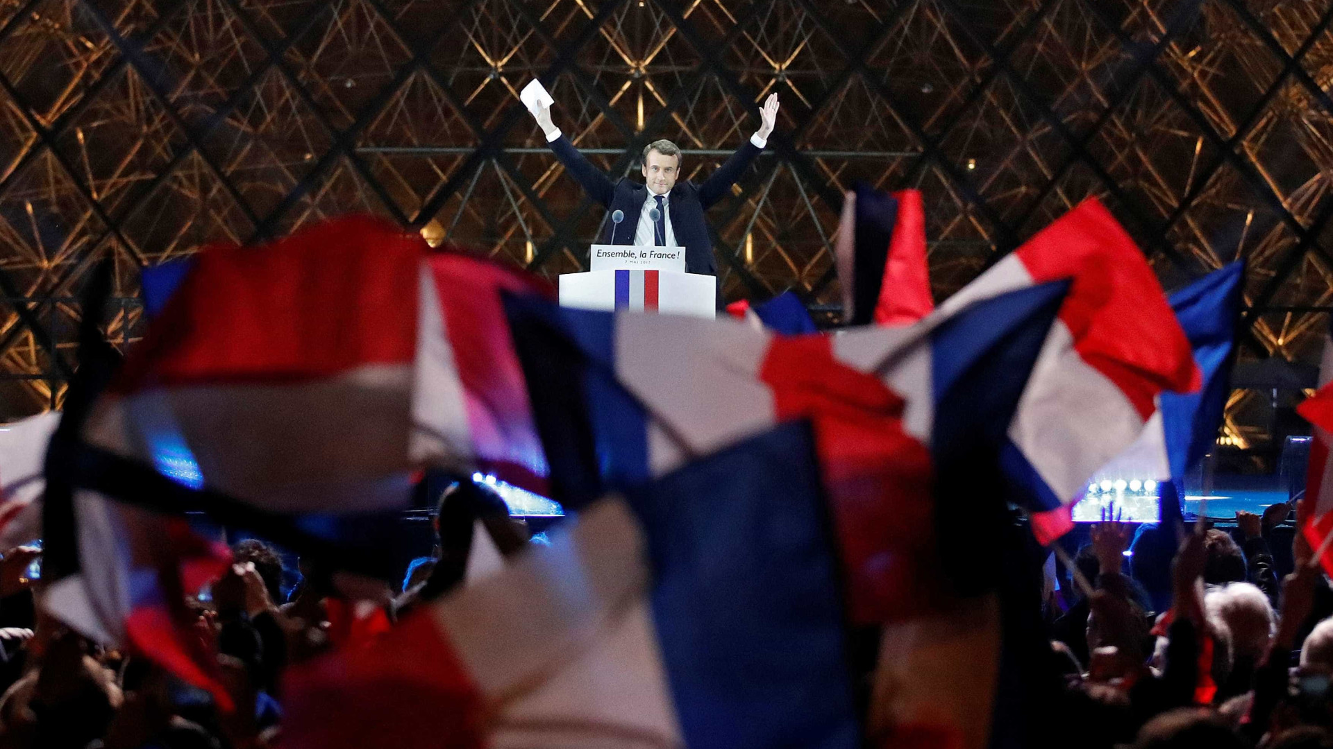 No Brasil, Macron teve 93,29% dos votos válidos