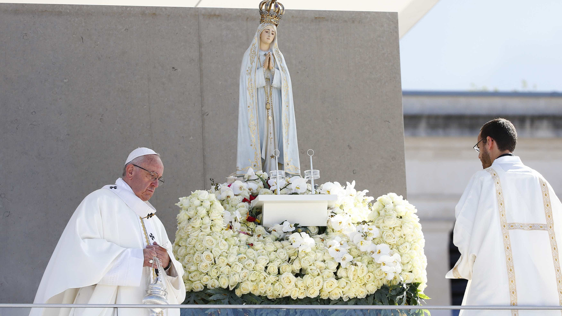 Papa Francisco canoniza pastorinhos 
de Fátima, em Portugal; fotos