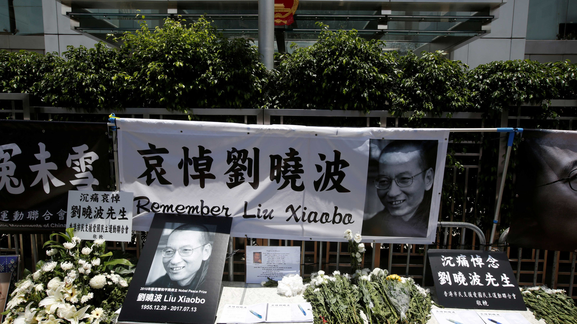 China envia nota criticando países que 
questionaram morte de Xiaobo