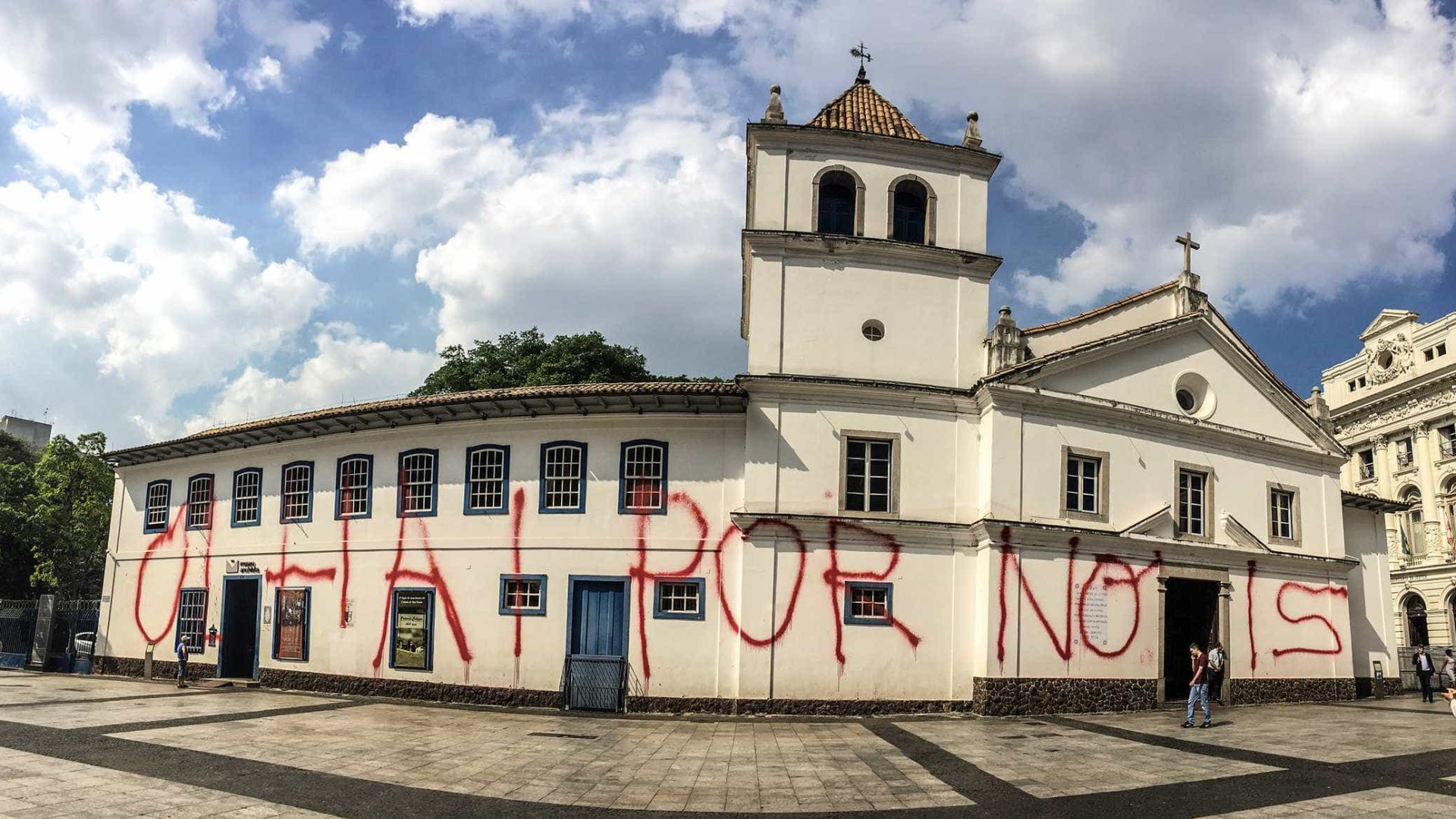 Em SP, restauração da fachada do Pátio do Colégio começa nesta segunda