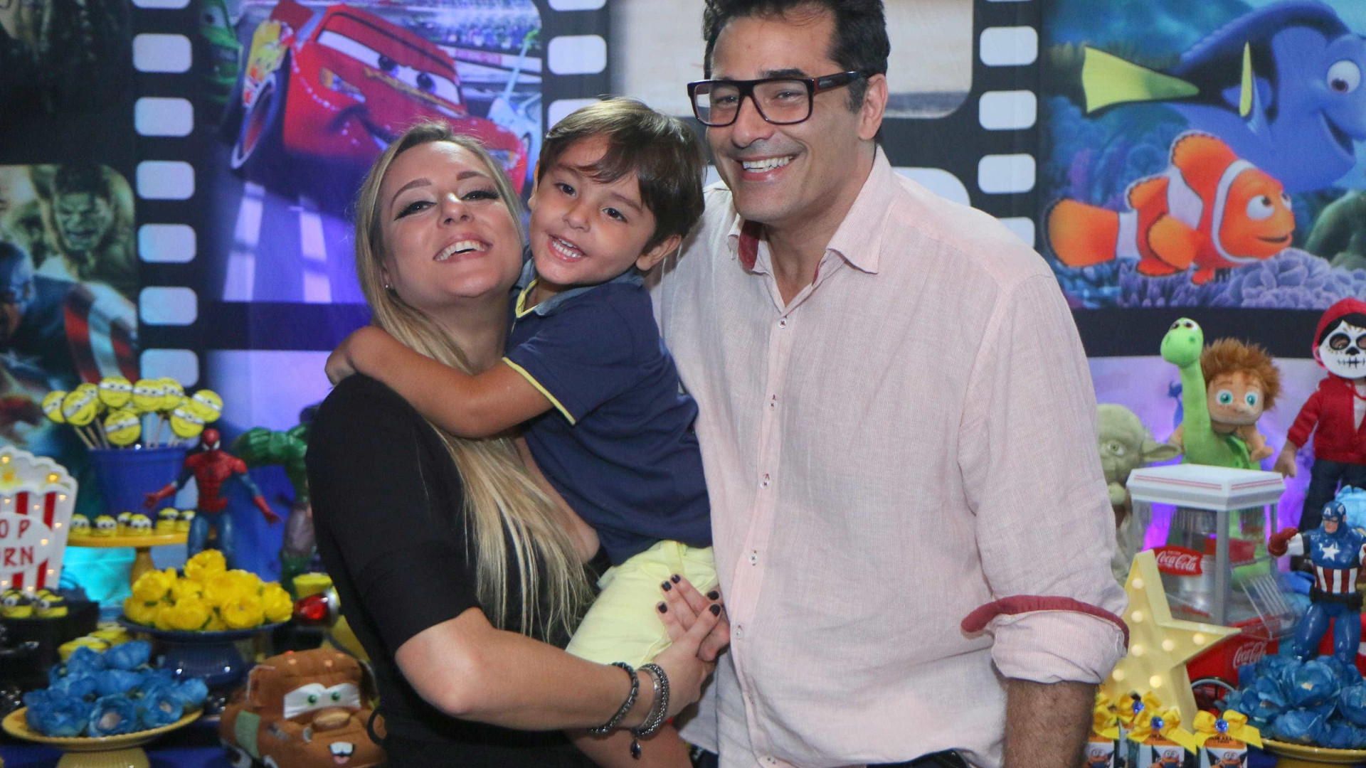 Luciano Szafir comemora 3 anos do filho mais novo