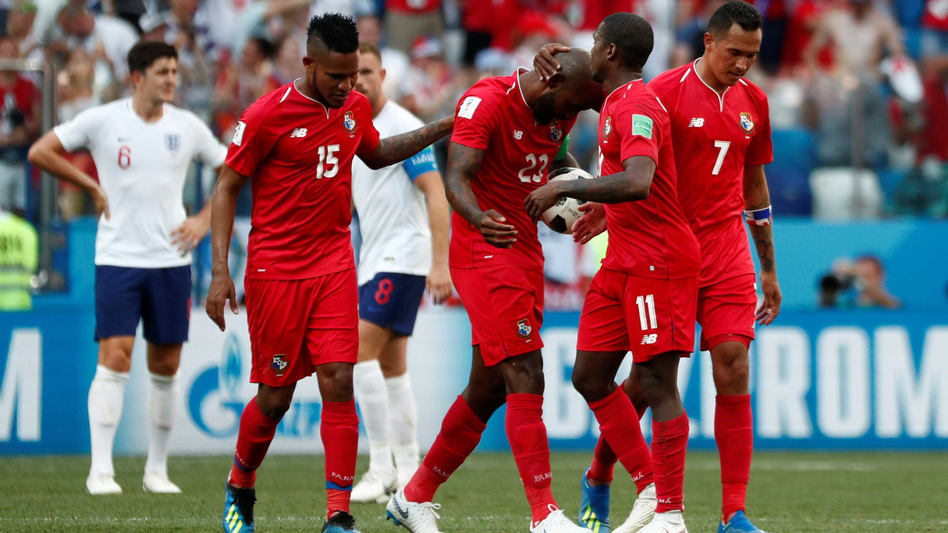 Panamá marca seu primeiro gol em copas, mas é goleado pela Inglaterra