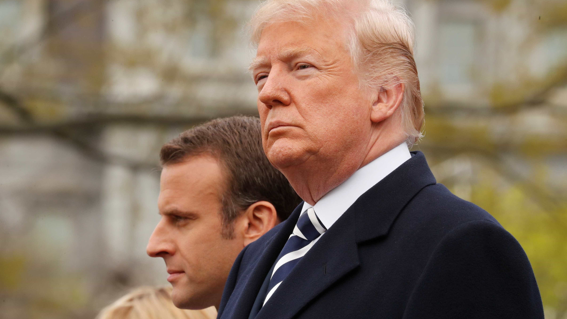 Trump se reúne com Macron para discutir Síria e Irã