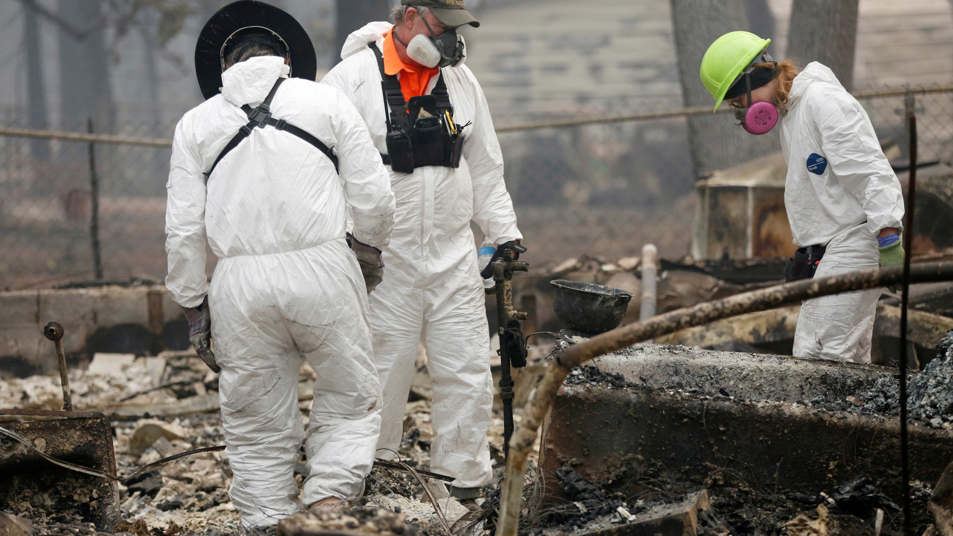 Corpos de vítimas do incêndio na Califórnia podem nunca ser encontrados