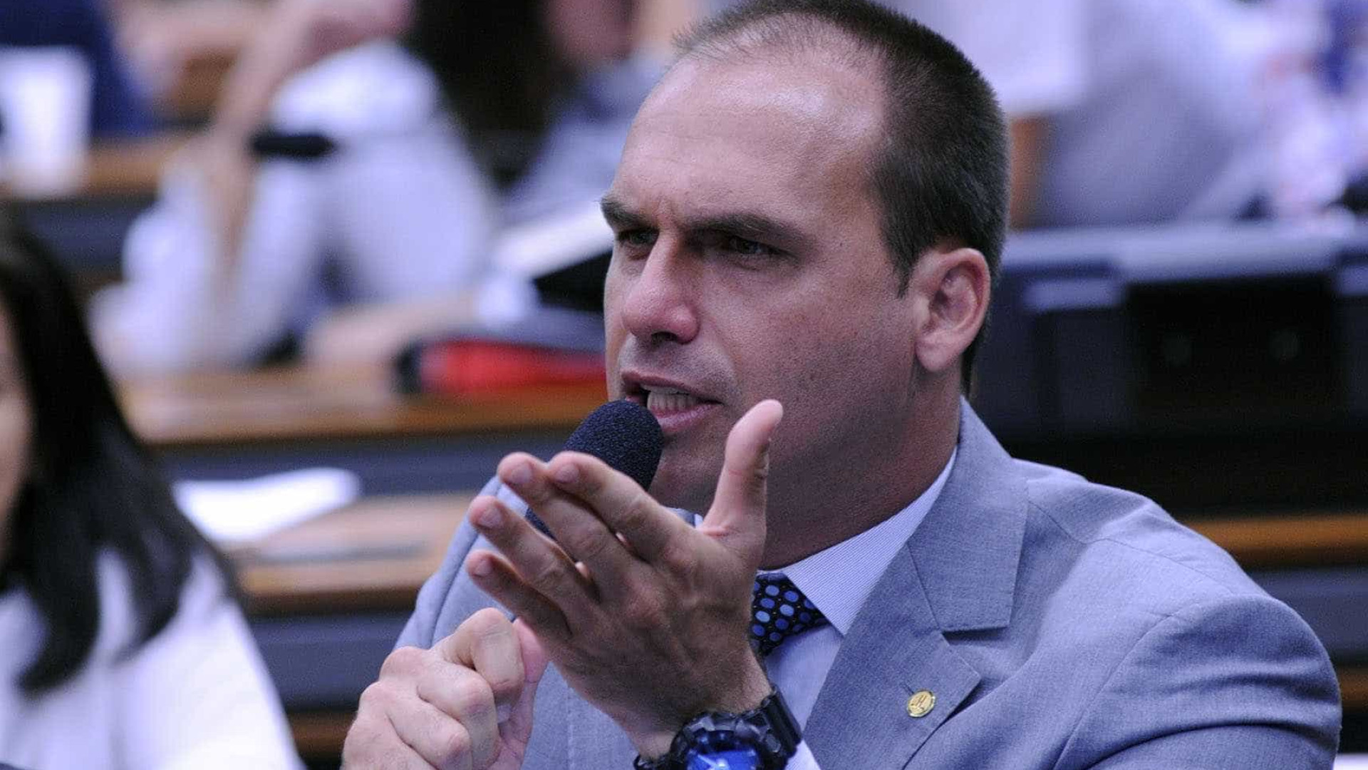 Eduardo Bolsonaro sobre Mourão: ‘Desse eu não tenho nada a declarar’