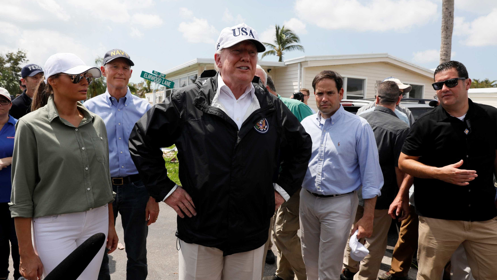 Trump visita Flórida e elogia trabalho de equipes por 'Irma'