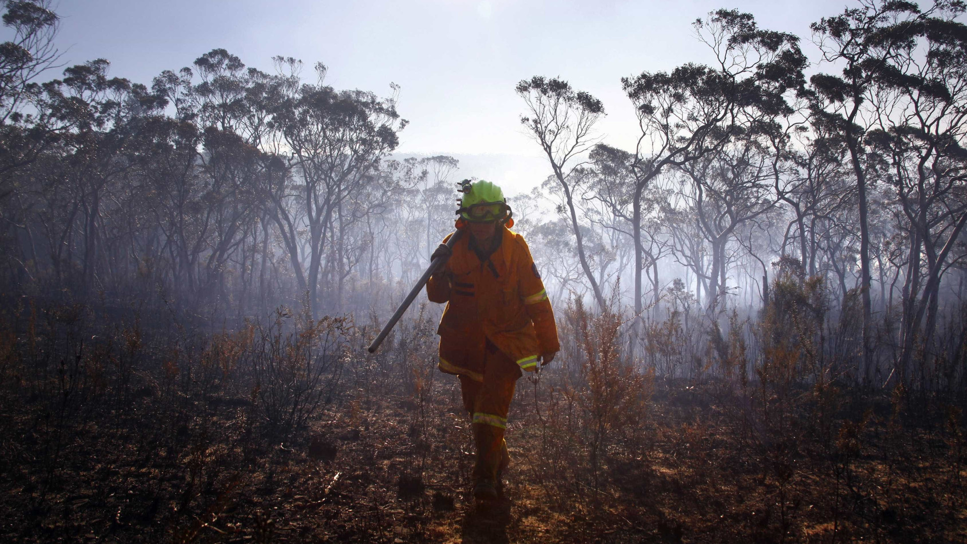 Calor e vento agravam incêndios florestais na Austrália