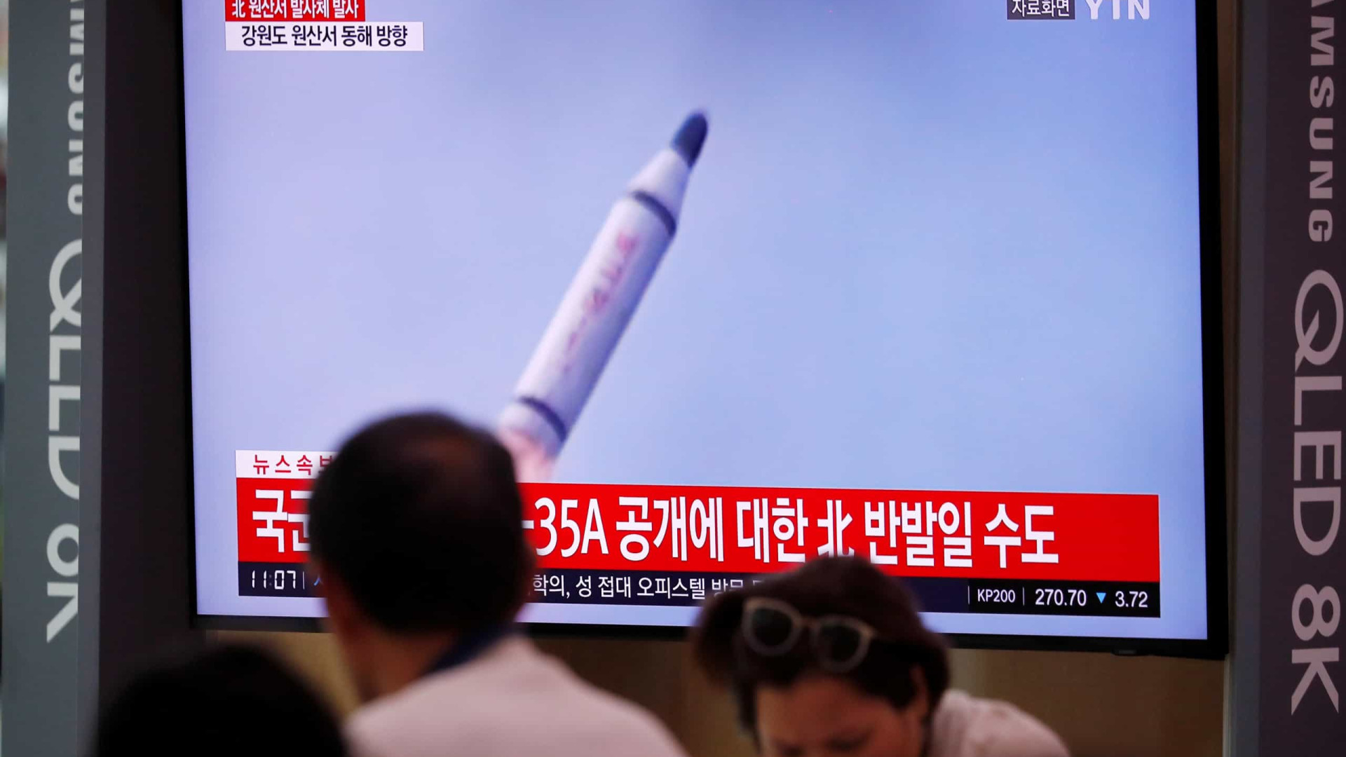 Japão diz que Coreia do Norte teria lançado um míssil balístico