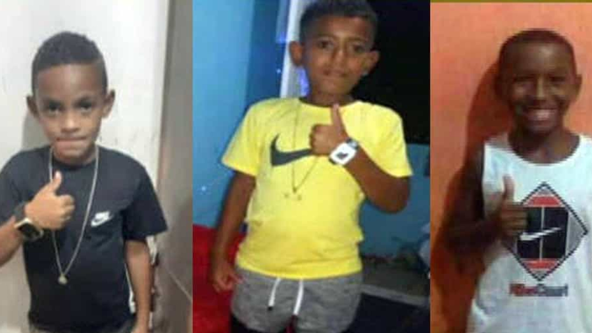 Três crianças estão desaparecidas no RJ há uma semana; parentes protestam