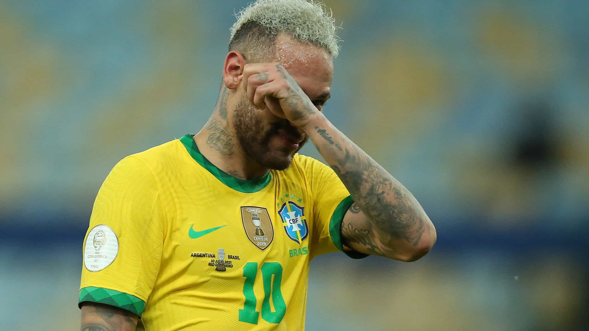 'Perder me machuca, me dói', desabafa Neymar após derrota na Copa América