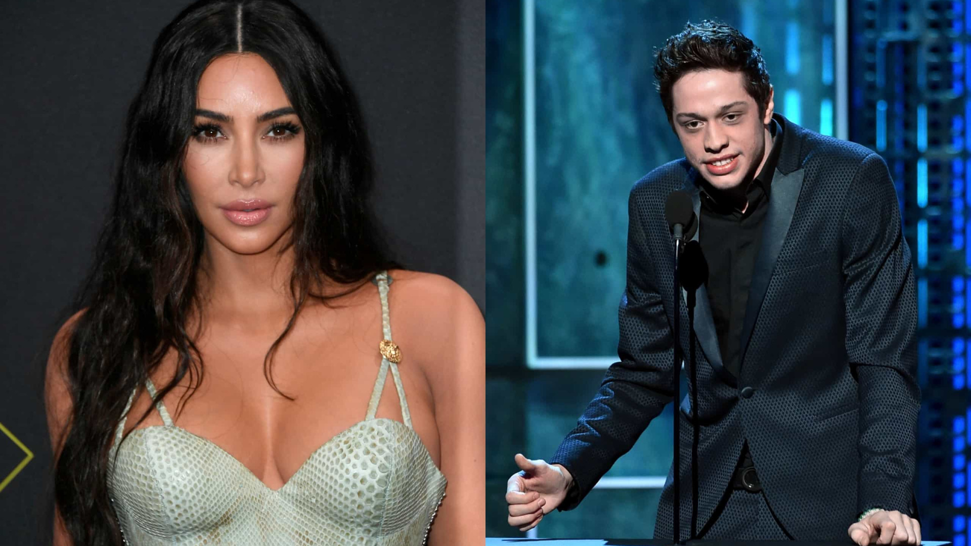 Novo namorado de Kim Kardashian aparece com 'chupão' no pescoço