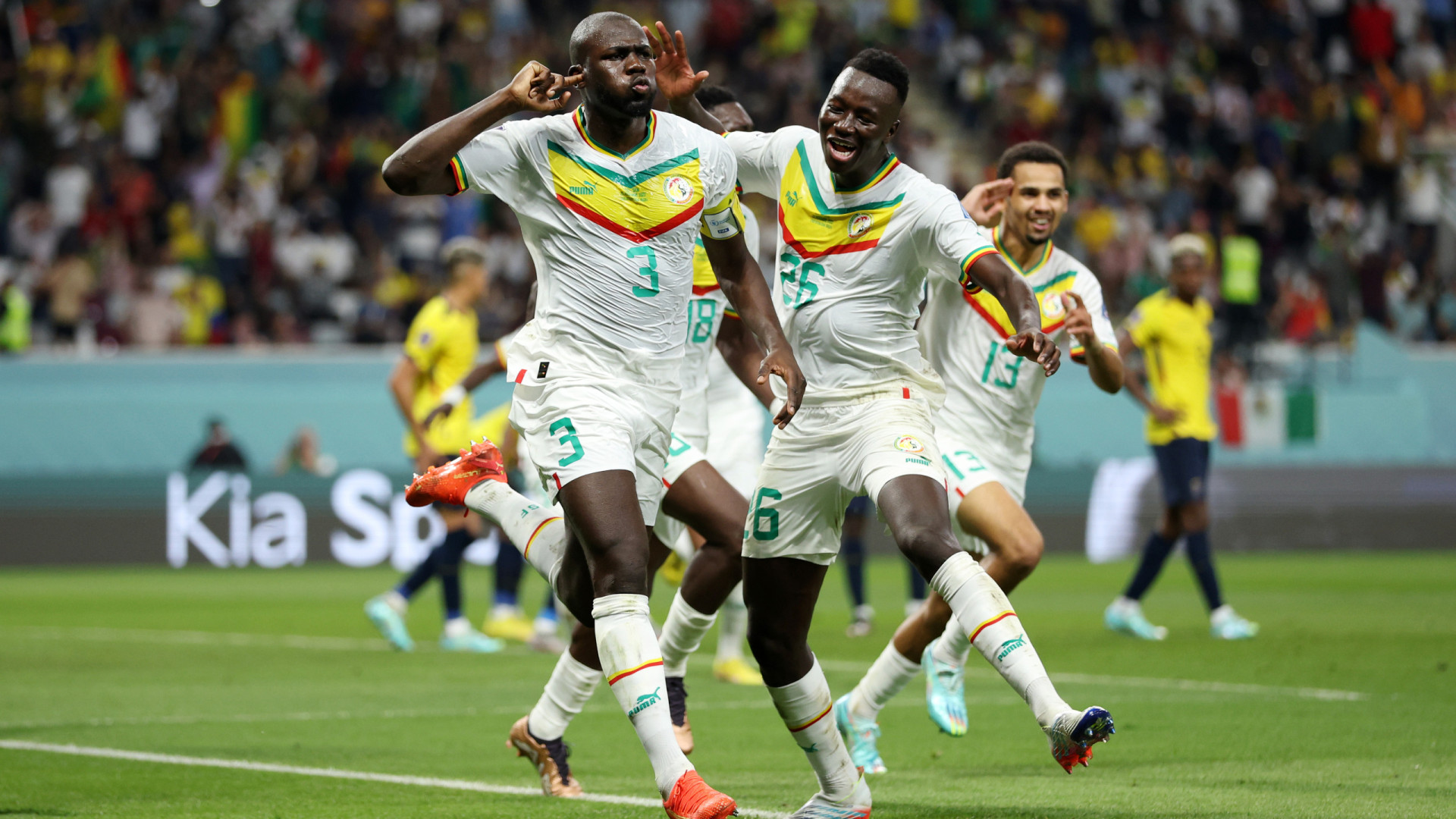 Senegal bate Equador por 2 a 1 e está nas oitavas de final