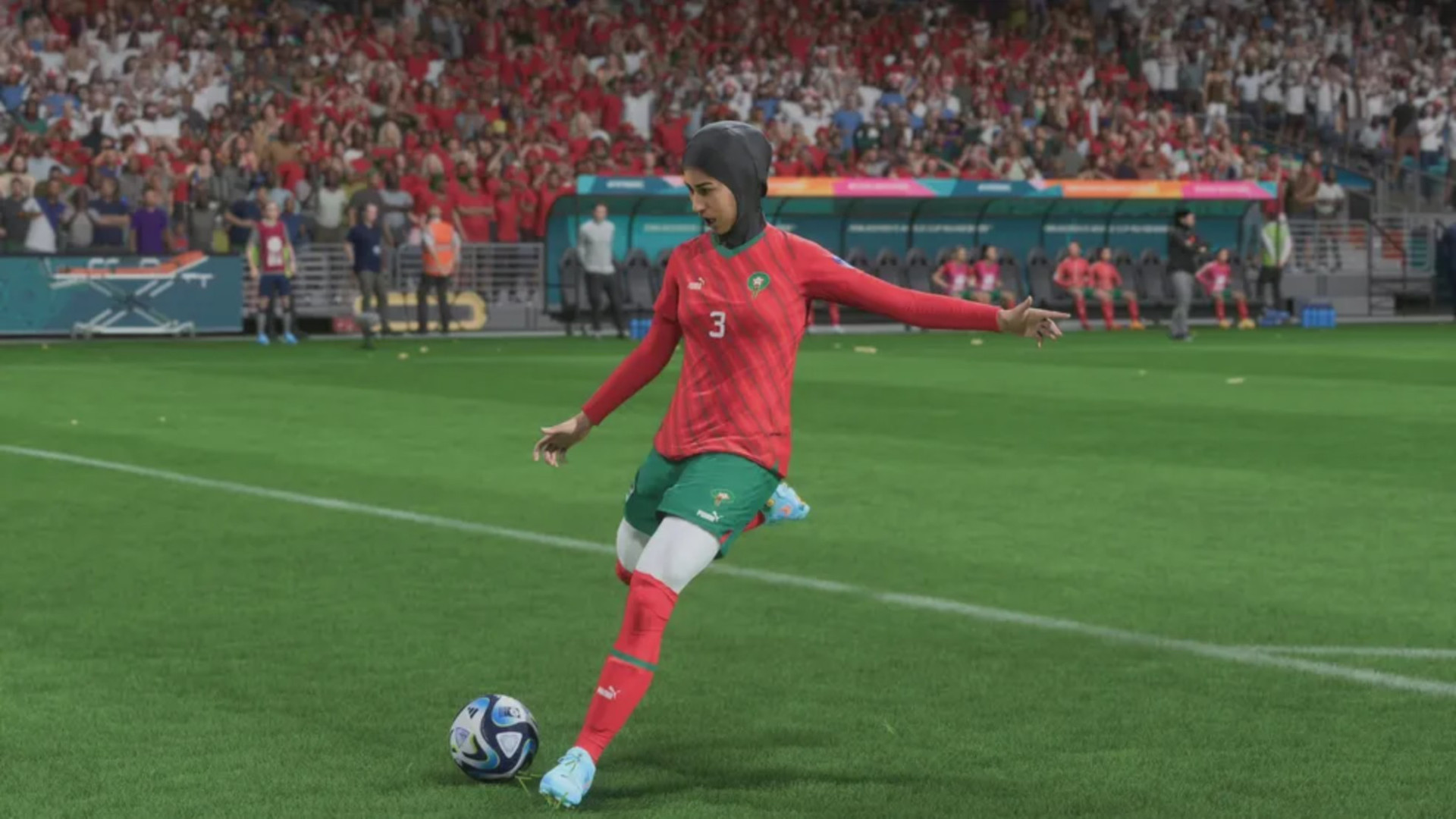 Fifa 23 adiciona hijab ao jogo; peça é utilizada pela zagueira marroquina Nouhaila Benzina