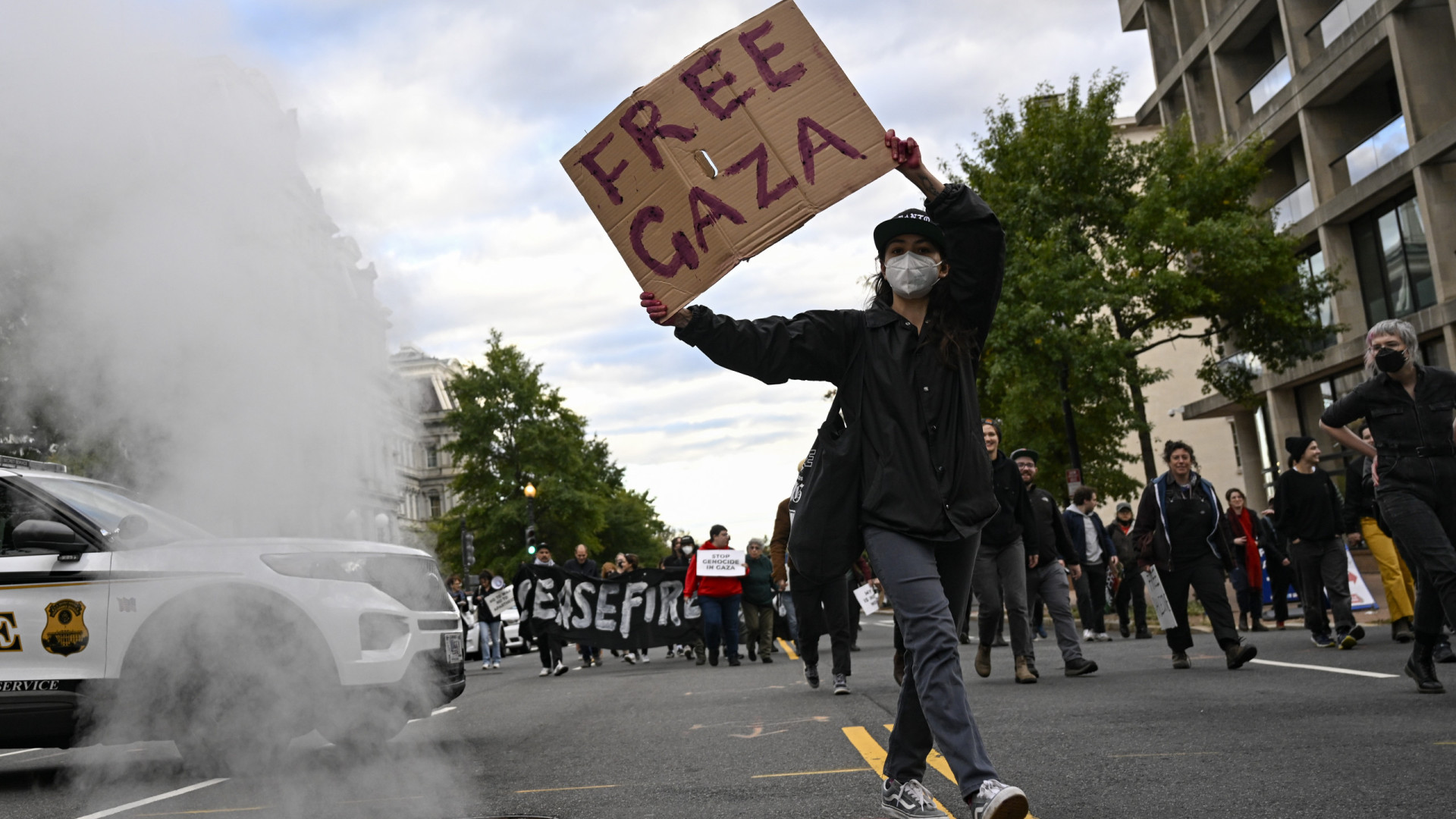 Judeus protestam contra ofensiva israelense em frente à Casa Branca
