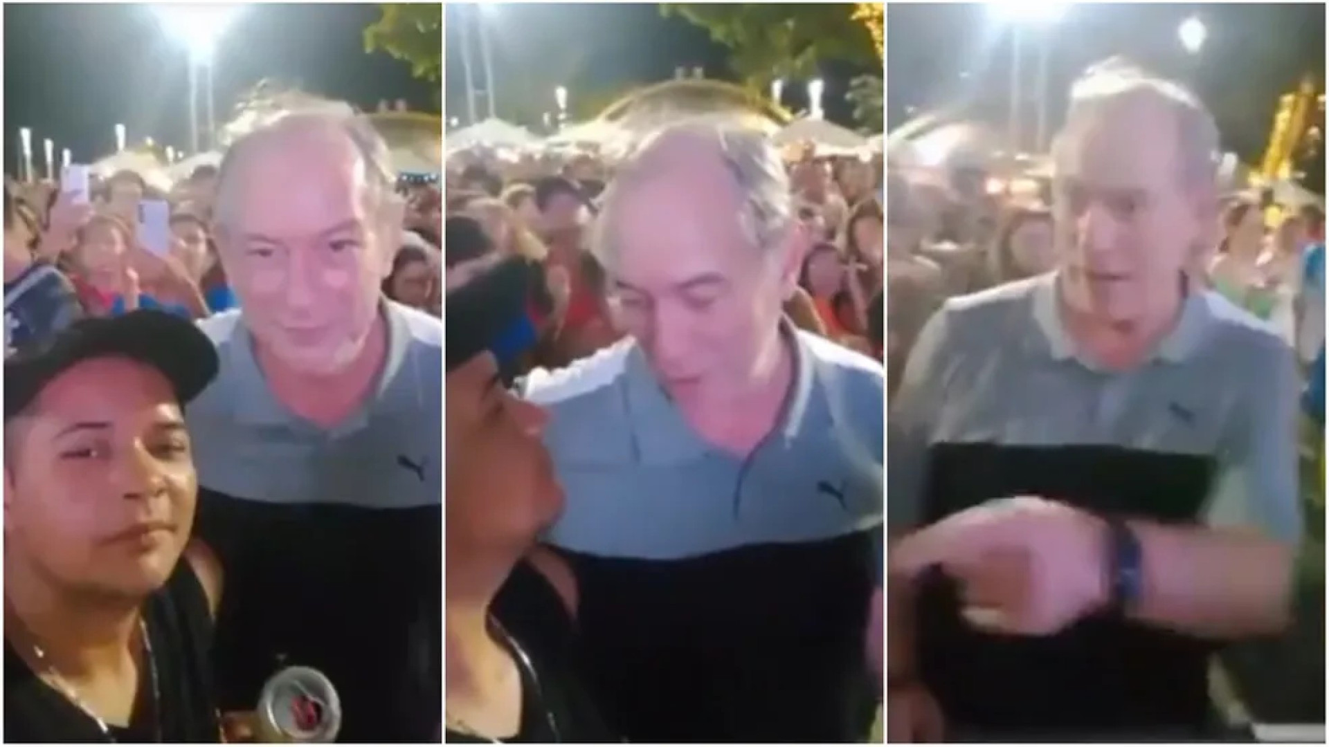 Ciro Gomes dá tapa no rosto de homem após ser chamado de bandido; veja vídeo