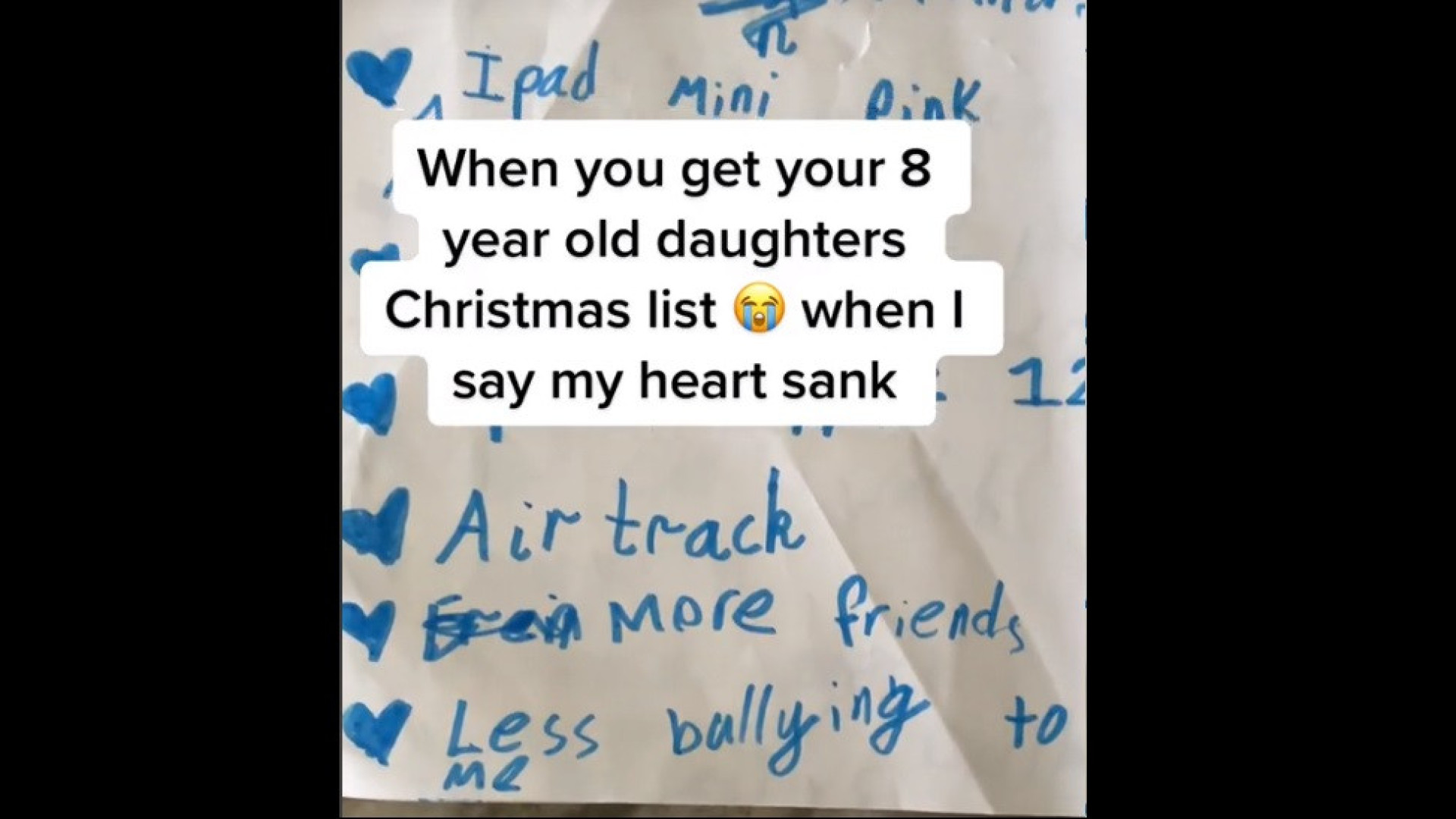 Menina escreve carta ao Papai Noel e pede... que lhe façam menos bullying