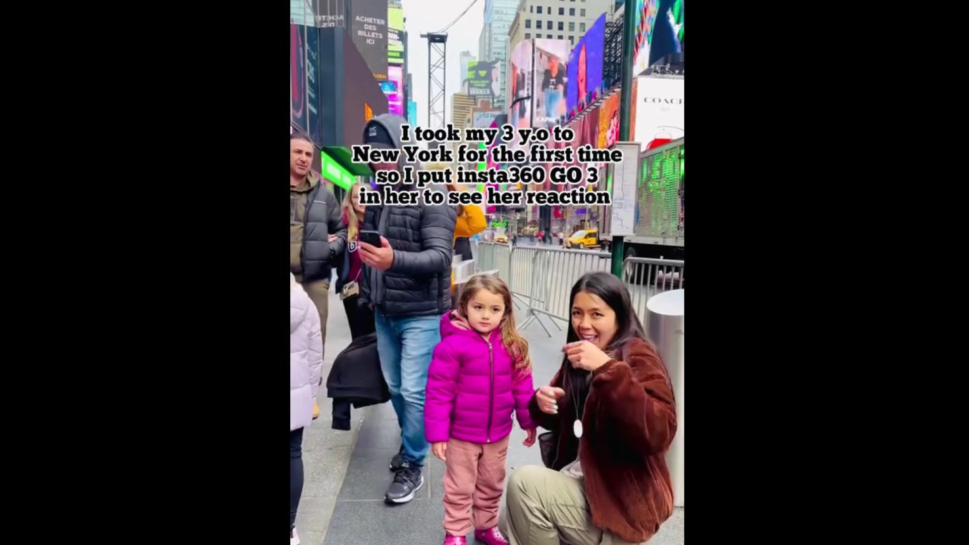 Menina de 3 anos fica 'revoltada' com Nova York; veja as imagens