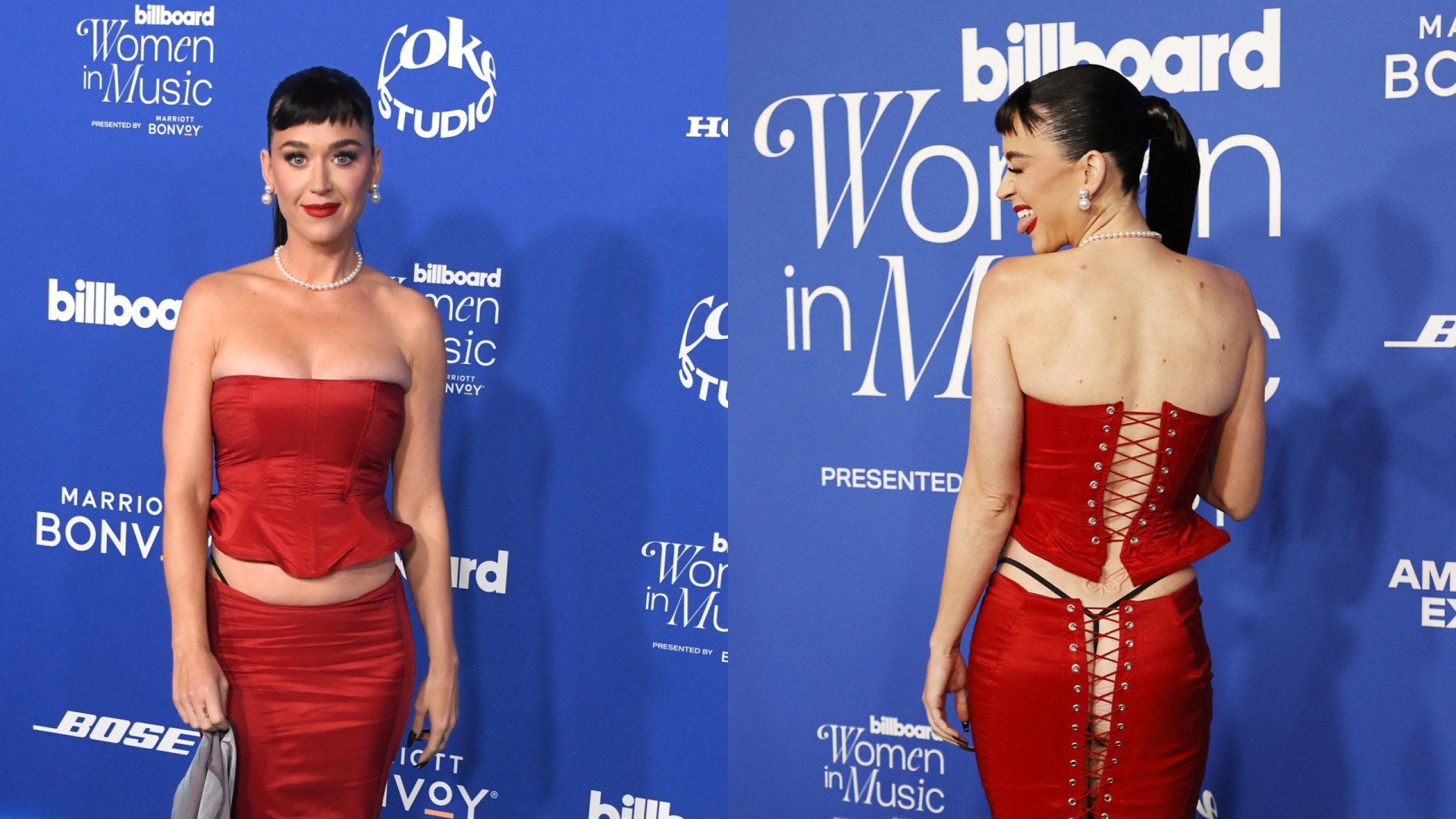 Katy Perry arrasa com look ousado no Billboard Women in Music Awards