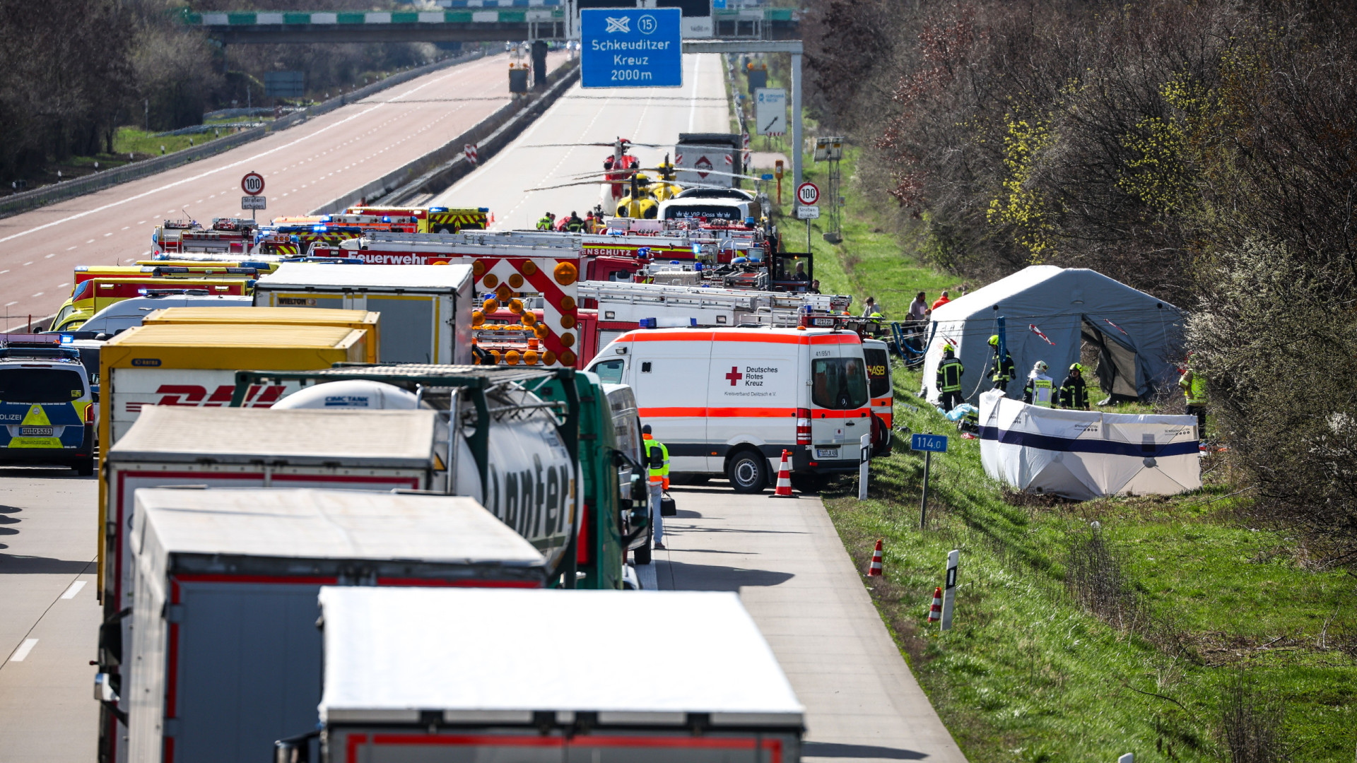 Acidente com ônibus na Alemanha deixa cinco mortos e vários feridos