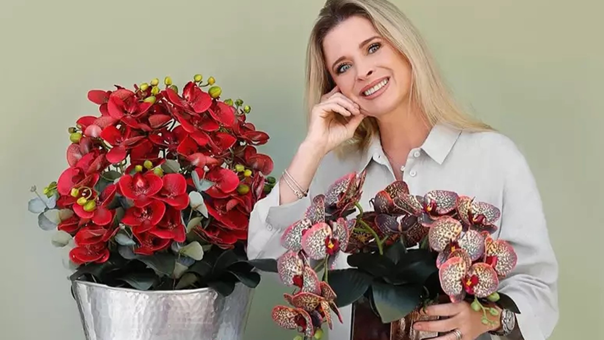 Ex-apresentadora do Fantástico muda de profissão e agora vende orquídeas
