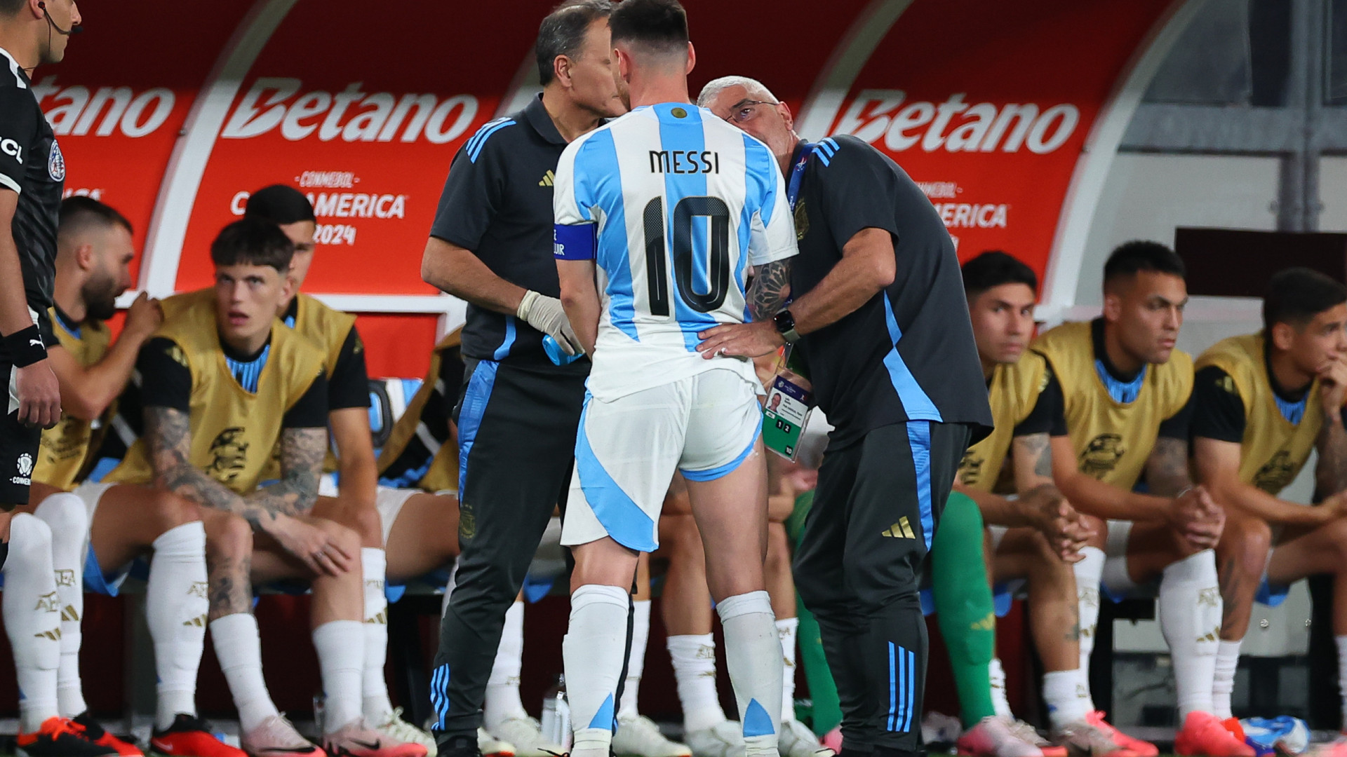 Messi, Argentina, contra o Chile (Foto: Getty Images)