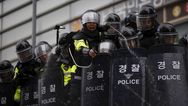 Coreia do Sul diz que terá tolerância zero à violência em protestos