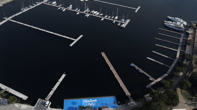 Rio 2016: ventos destroem rampa da Vela 
na Marina da Glória