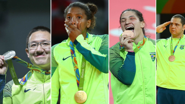 As quatro medalhas que o Brasil ganhou até 
agora são de militares