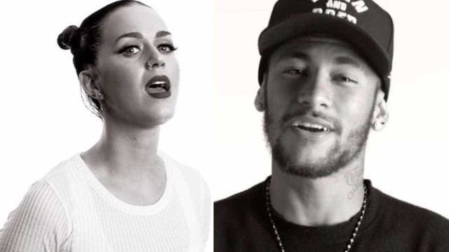 Neymar e Katy Perry juntos 
cantando 'Imagine'; veja