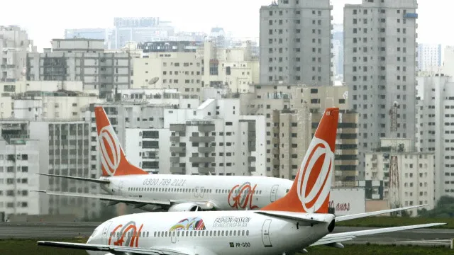 A Gol registrou prejuízo líquido de R$ 1,392 bi