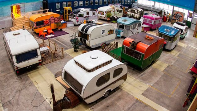 Conheça um hostel super diferente feito com trailers vintage na Alemanha