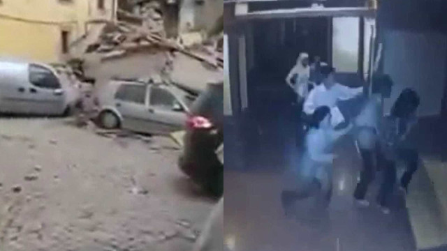 Vídeo registra pânico causado pelos terremotos na Itália; assista