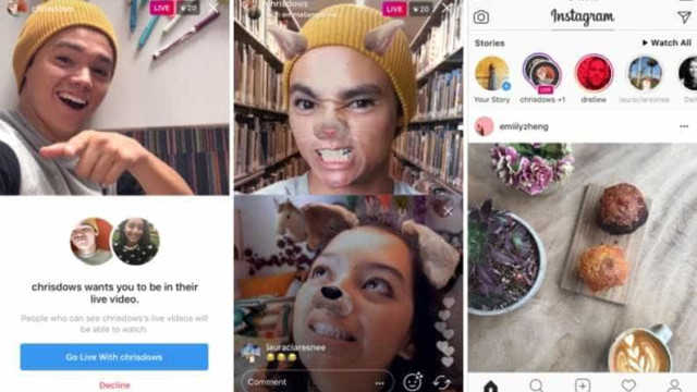 Instagram permite fazer lives com amigos simultaneamente; saiba como
