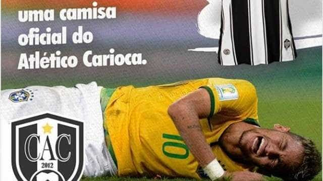 Time de Túlio Maravilha sorteará camisa para cada queda de Neymar