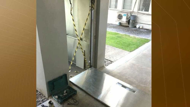 Porta de elevador quebrado cai e fere menino de 2 anos na UFPB