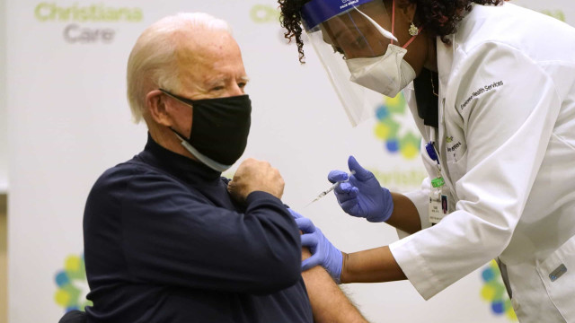 Joe Biden já foi vacinado para a Covid-19