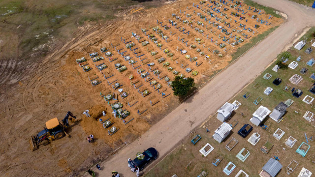 Brasil com mais 1.283 óbitos e 63 mil casos, aproximando-se dos 9 milhões