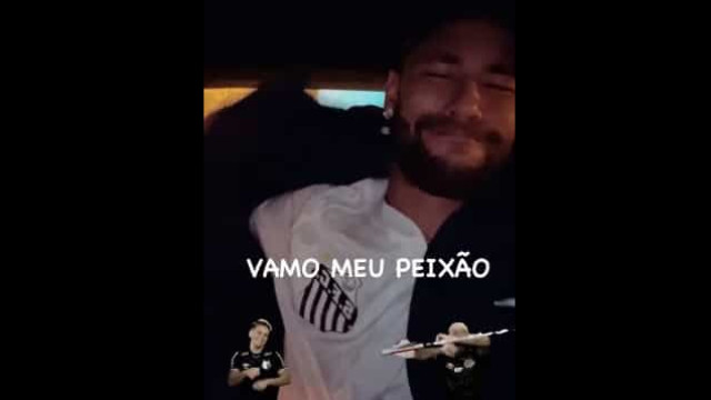 Neymar posta com camisa do Santos antes da final