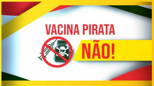 Governo lança campanha “Vacina Pirata, não!”