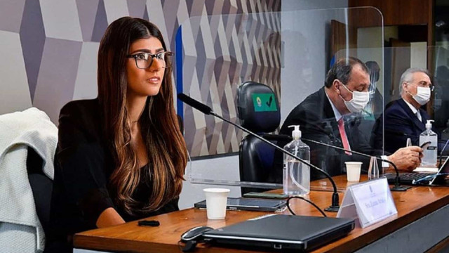 Citada na CPI da Covid, Mia Khalifa publica montagem no Senado