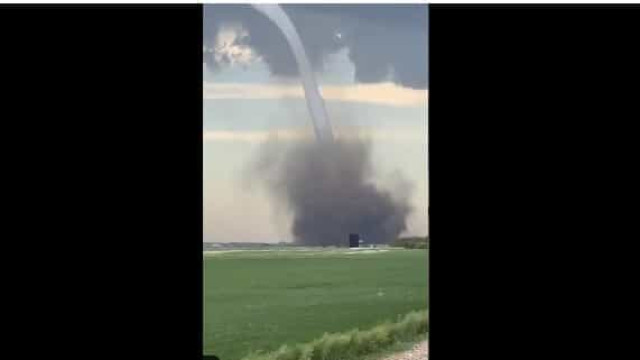 Tornado destrói campos agrícolas no Canadá