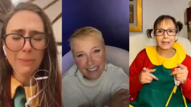 Tatá Werneck se emociona em live com Chiquinha, de 'Chaves': 'Eu te amo muito'