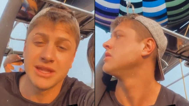 Ex-BBB Lucas Gallina relata acidente em balão de ar quente