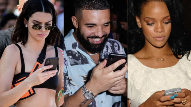 Celebridades que não conseguem largar o celular